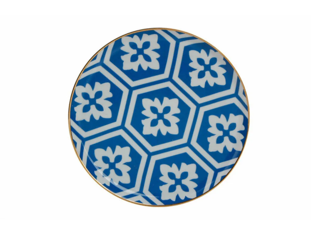 

Porland Morocco Flat Plate Desen2 Blue 20cm
