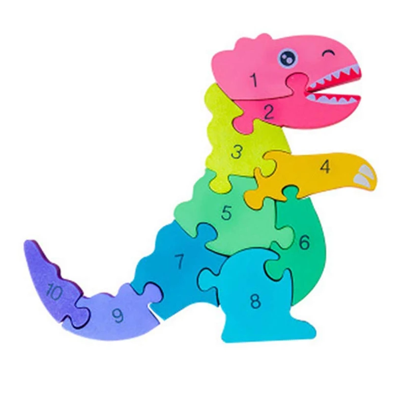 

Креативный цифровой пазл-динозавр, детский Дошкольный образовательный цифровой пазл-динозавр, игрушка на день рождения для мальчиков и дев...