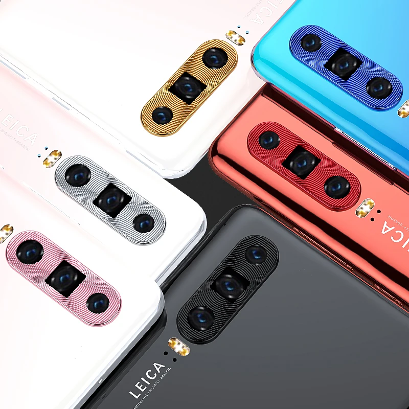 Mobile Phone Camera Lens Protector For Huawei P30 P20 Pro Lite Case Metal Protective Ring Cover Mate 30 20 | Мобильные телефоны и