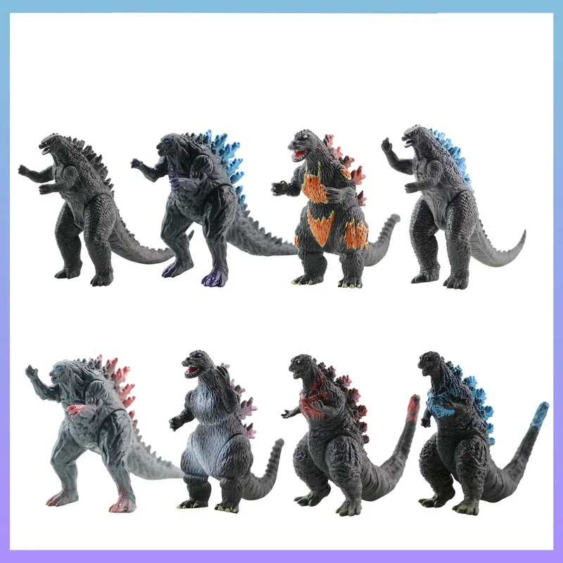 

Bandai Godzillas фигурка из фильма животные динозавры игрушки монстр 4-12 шт./компл. ПВХ фигурка Коллекционная модель игрушки подарок детям