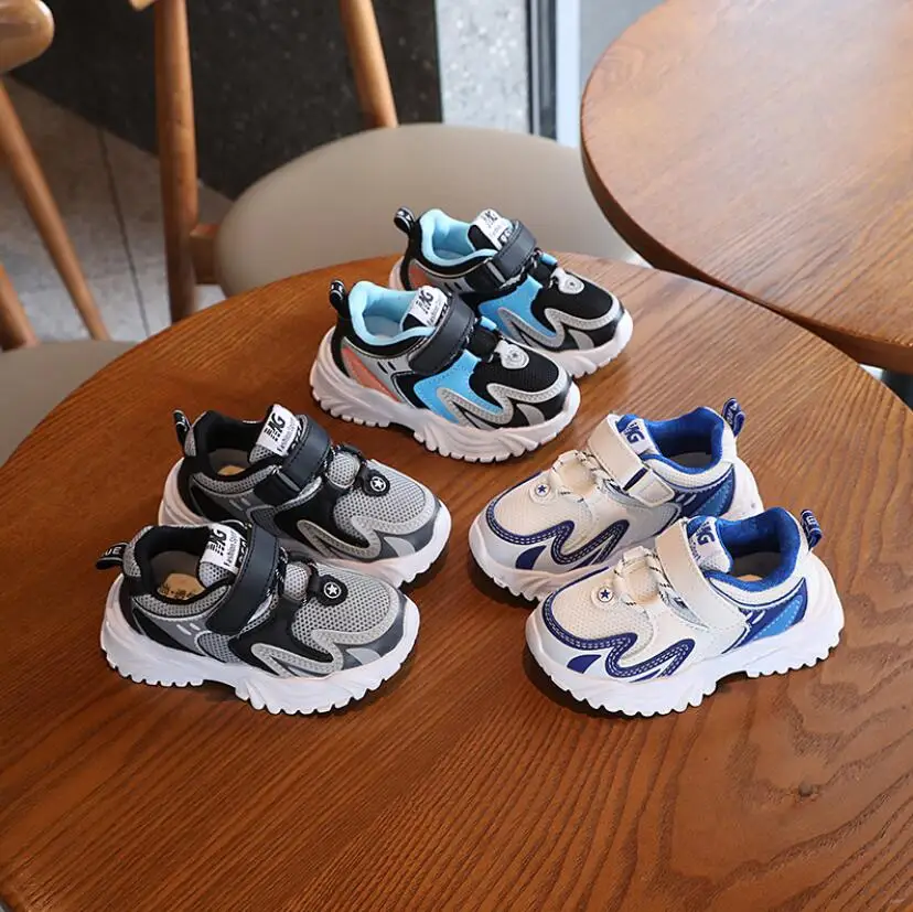 

Детская спортивная обувь, новинка осень-зима 2021, повседневная обувь для мальчиков, Детские кроссовки среднего и большого размера, обувь для ...