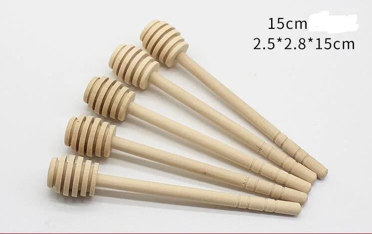 Palo de madera para remover miel, 1000 piezas, 15CM/16CM, venta al por mayor-2