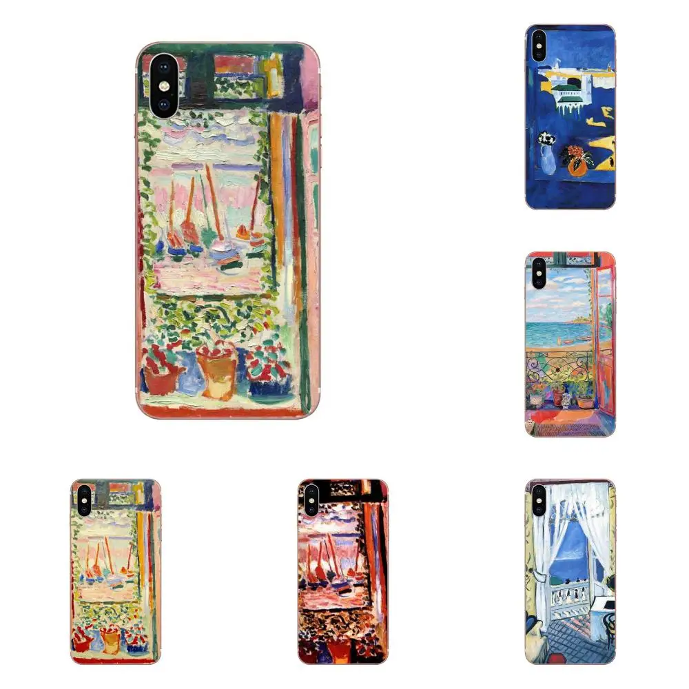 Коллиoure с открытым окном henmatisse из ТПУ новый стиль для Sony Xperia Z Z1 Z2 Z3 + Z4 Compact Z5 Plus M2 M4