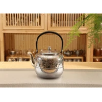 silver pot 999 sterling silver handmade tea set japanese retro teapot kettle home tea ceremony kungfu tea set 920ml