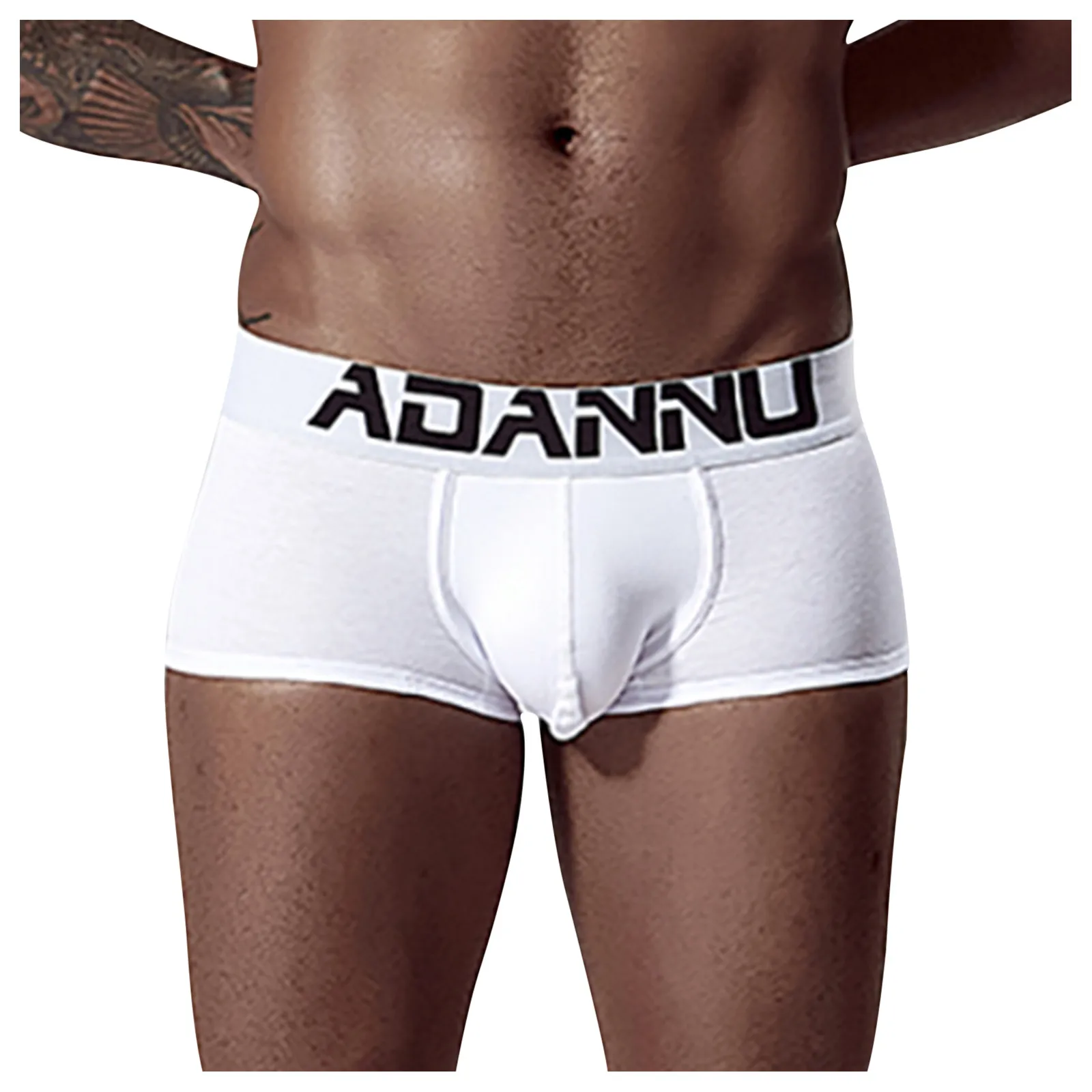 Трусы-шорты мужские хлопковое нижнее белье пикантные трусы для пар однотонные