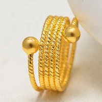 annayoyo dubai free size ring for womengirl gold color arab coin ring metal jewelry middle easternisraeliraqomanturkey gift