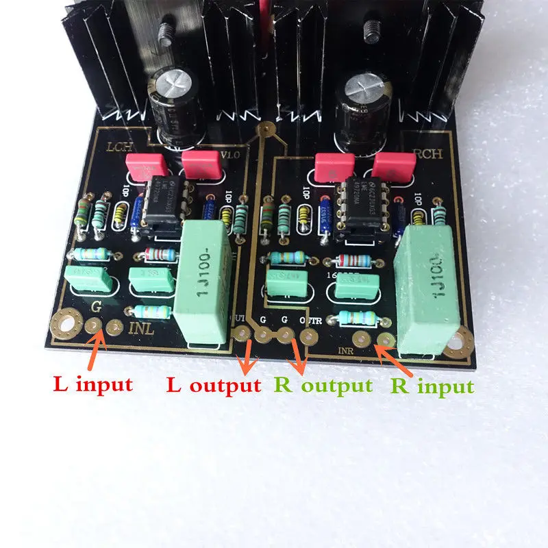 1 шт. аудио двухконтурная мм/MC фонокорректор HIFI усилитель готовая Плата усилителя