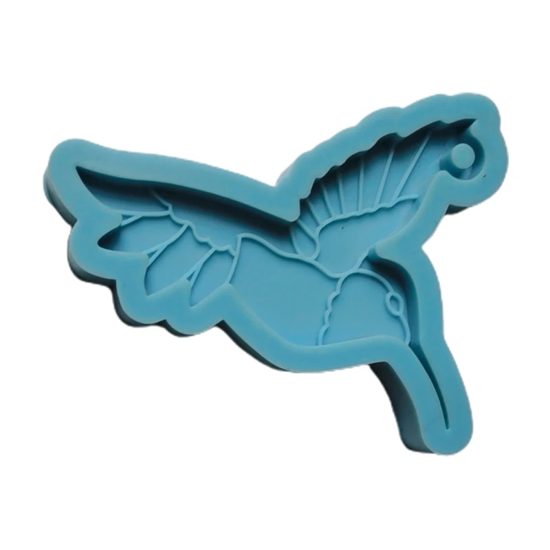 

R58E Birds Animal Keychain Epoxy Resin Mold Necklace Pendant Silicone Mould DIY Crafts Jewelry Casting Tools