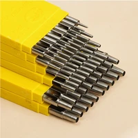 spc hole punch set 15pcs 0 5 10mm round punch hand made leather tools supplies belt craft for choose