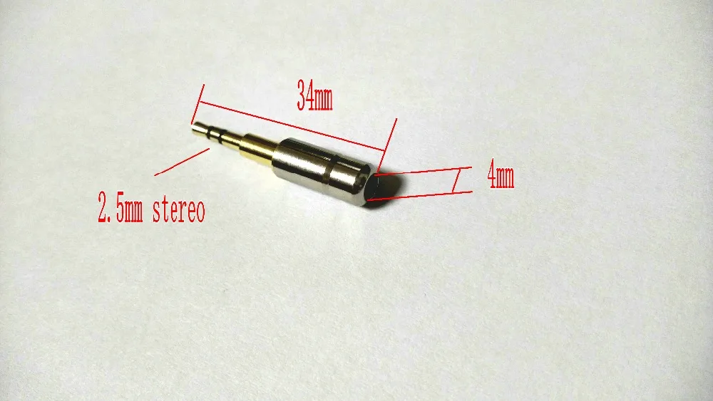 20 шт. позолоченный мини медный 2 5 мм 3 полюсный стерео штекер аудио паяльный