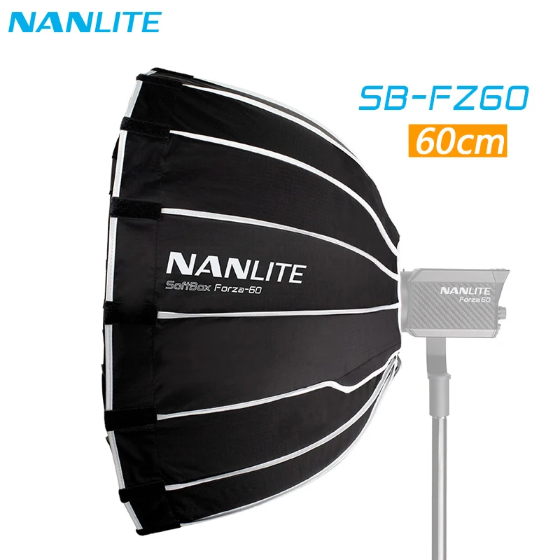 

Nanguang SB-FZ60 60cm Softbox For Nanlite 60w 60B 60 Umbrella Photography Light Soft Box Bowen Mount Round SB FZ60