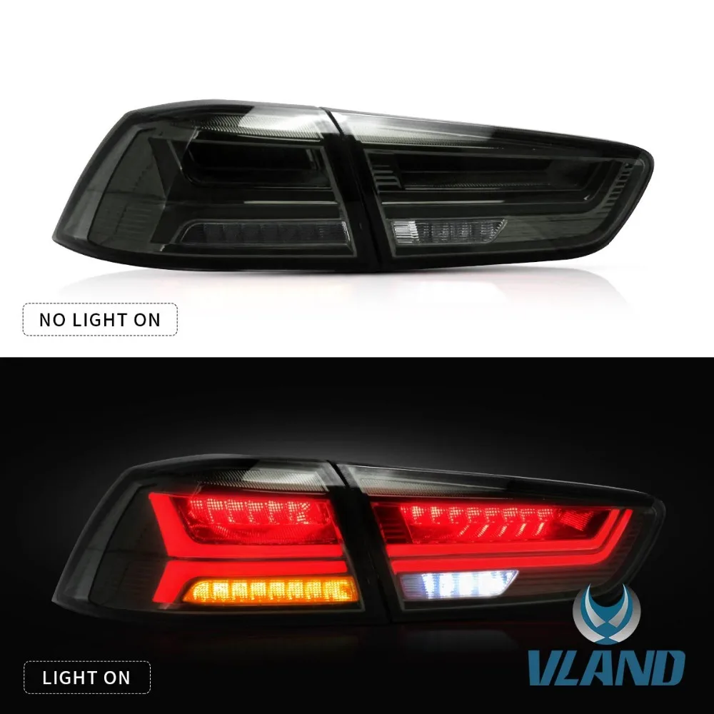 VLAND завод для Lancer 2008 2009 2010 2012 для автомобиля задний фонарь в сборе с движущимися сигнал+ игра и штепсельная вилка