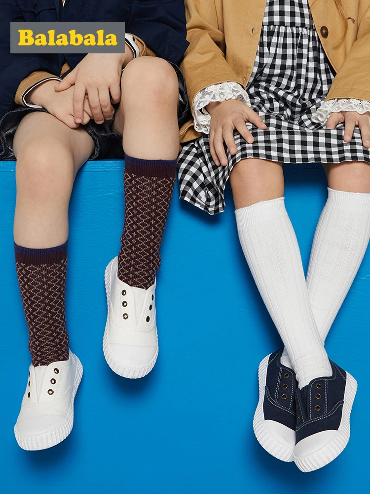 Balabala детская белая обувь парусиновая для девочек и мальчиков новинка 2019 | Детская