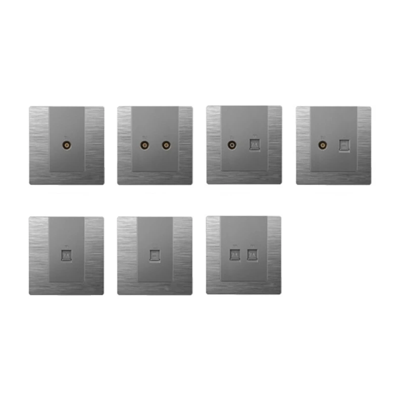 

Ethernet RJ45 LAN Port Computer TV Wall Mounting Socket 86x86mm/3.38x3.38''