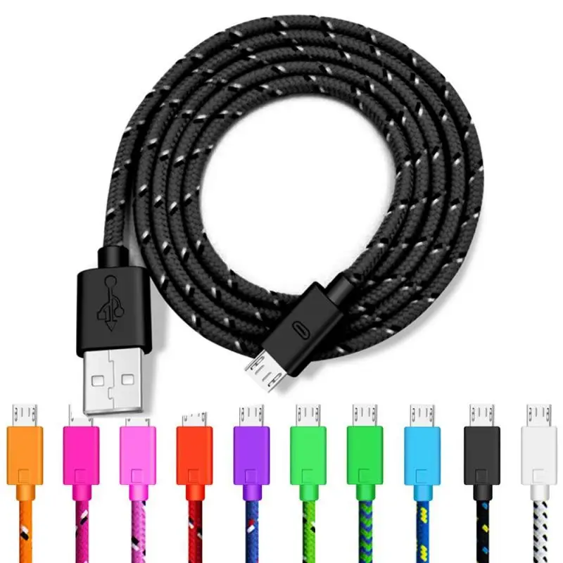Кабель для передачи данных USB кабель в оплетке Xiaomi Huawei Samsung HTC LG Redmi Android зарядное