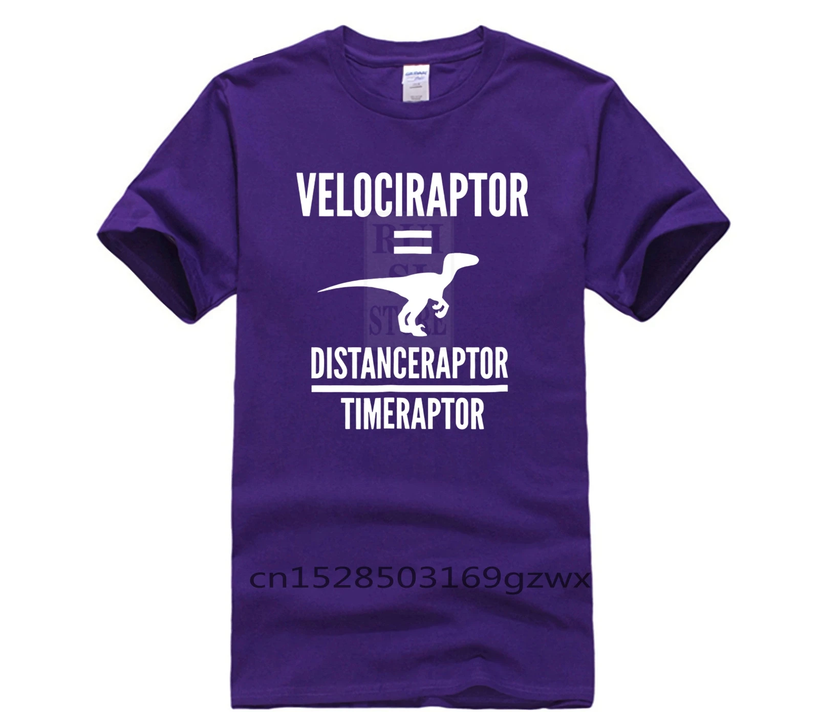 

Fashion summer T shirt Velociraptor Distanceraptor Timeraptor Funny Physics 2019 Summer Men s Short Sleeve T Shirt
