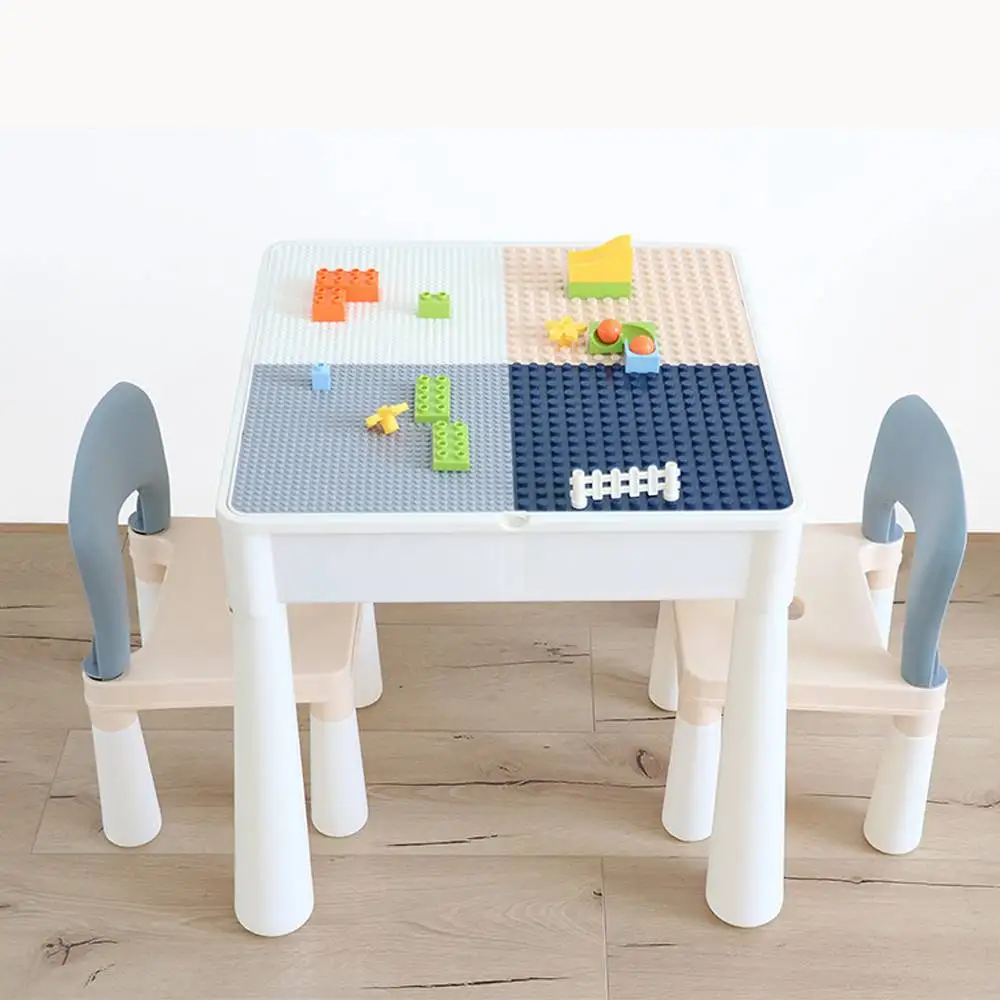

Puzzle Building Table Children Puzzles Develop Large Particles Building Blocks Assembled Toys Desk Entertainment Studying