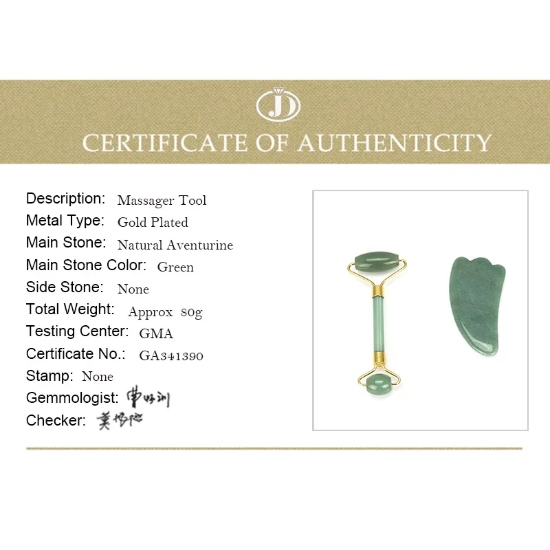 

JD Rose Quartz Roller Face Lifting Tool Jade GuaSha Face Thin Massager Wrinkle Removal Guasha Tool Jade Facial Massager Therapy