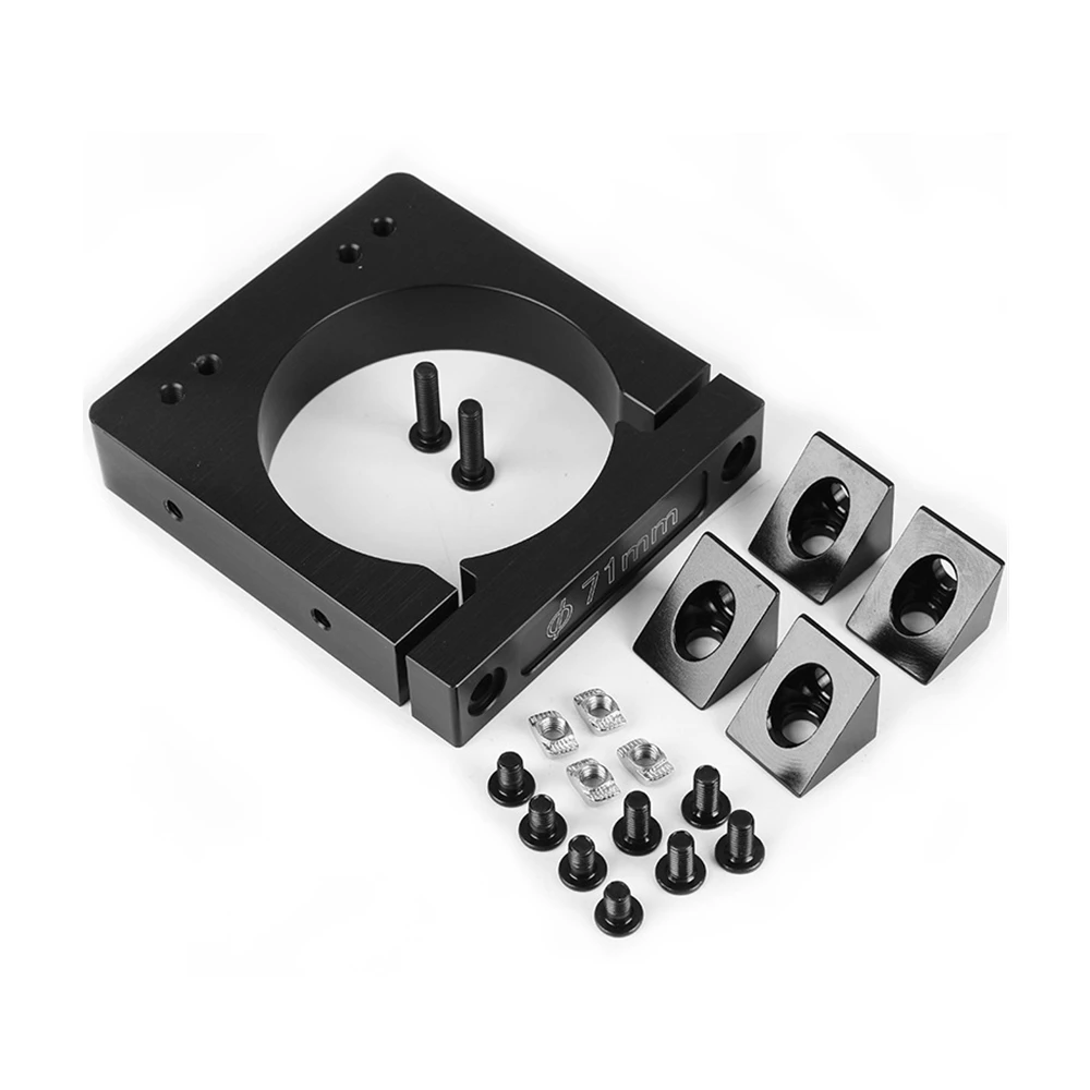 

Spindle Motor Holder CNC Motor Bracket 52/65/71mm Aluminum Shaft Spindle Motor Mount Kit for CNC Router Engraving Machine