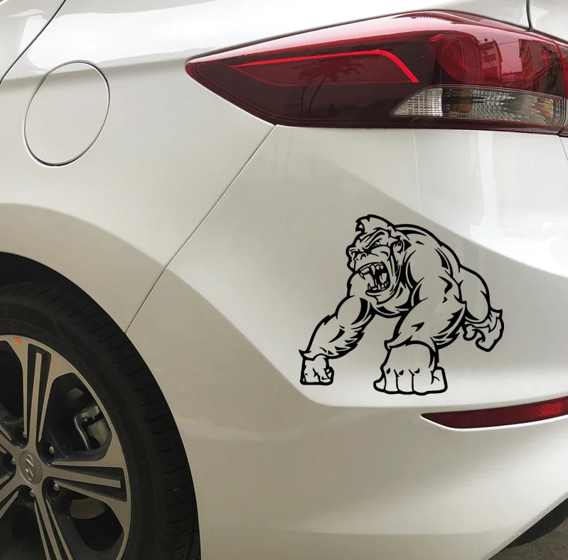 Виниловая наклейка с надписью Fierce Gorilla 20 х18 см|Наклейки на стену| |