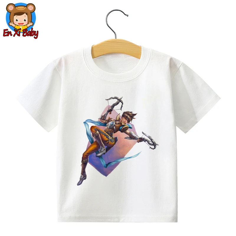 

2019 New T Shirt For Boy Gamer T Shirt Hot Pc Game Watch Over Character GENJI Flow Like Water New Pattern T Shirt Kids Shirt