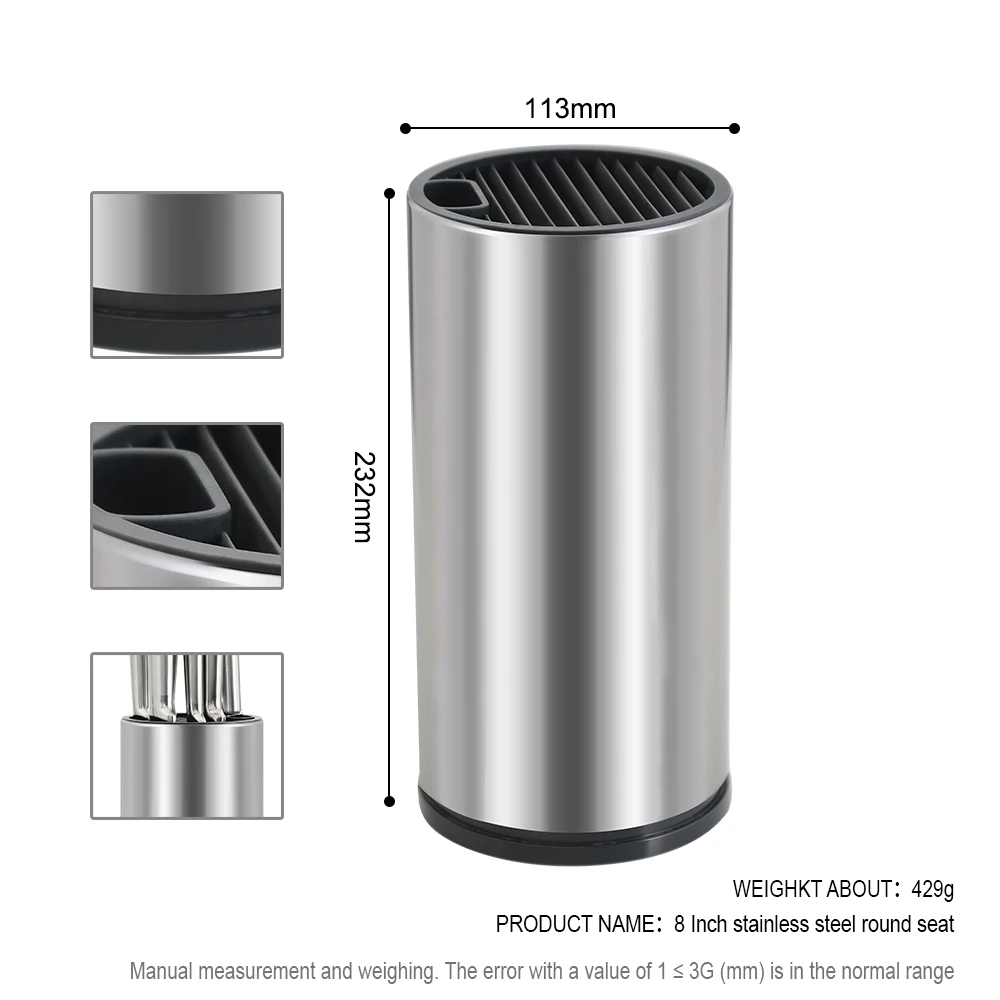 Блок ножей MYVI из нержавеющей стали многофункциональный держатель для кухонных 8