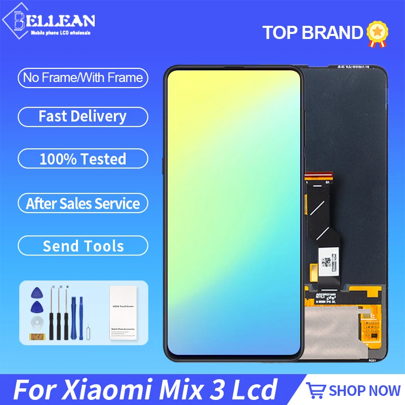 

Новинка OLED 6,39 дюйма для Xiaomi Mix 3 ЖК Сенсорная панель экран дигитайзер в сборе MI Mix 3 дисплей запасные части с инструментами