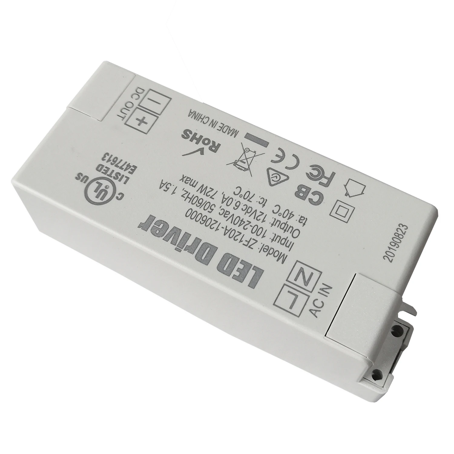 TONGLIDA ZF120A-1206000 72 Вт AC/DC адаптер Светодиодный источник питания для светодиодных