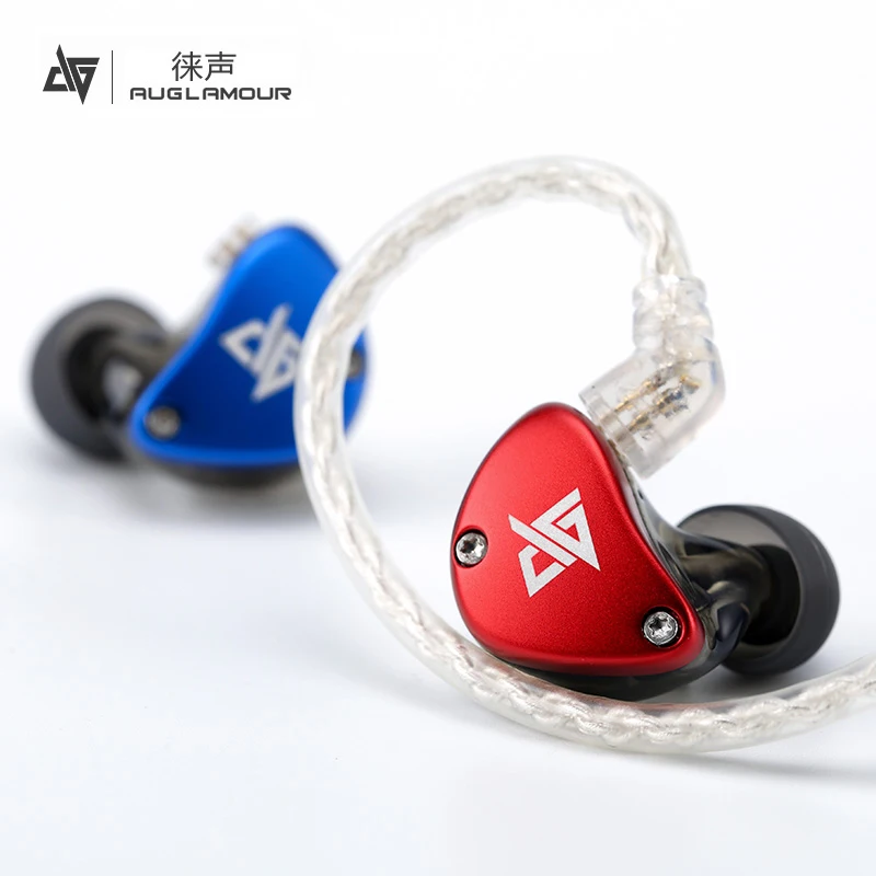 

Auglamour RT5 10mm Titanium Coated Diaphragm Dynamic Wired Headset Knowles Armature 32873 Headphone Earphones Earbuds RT-5