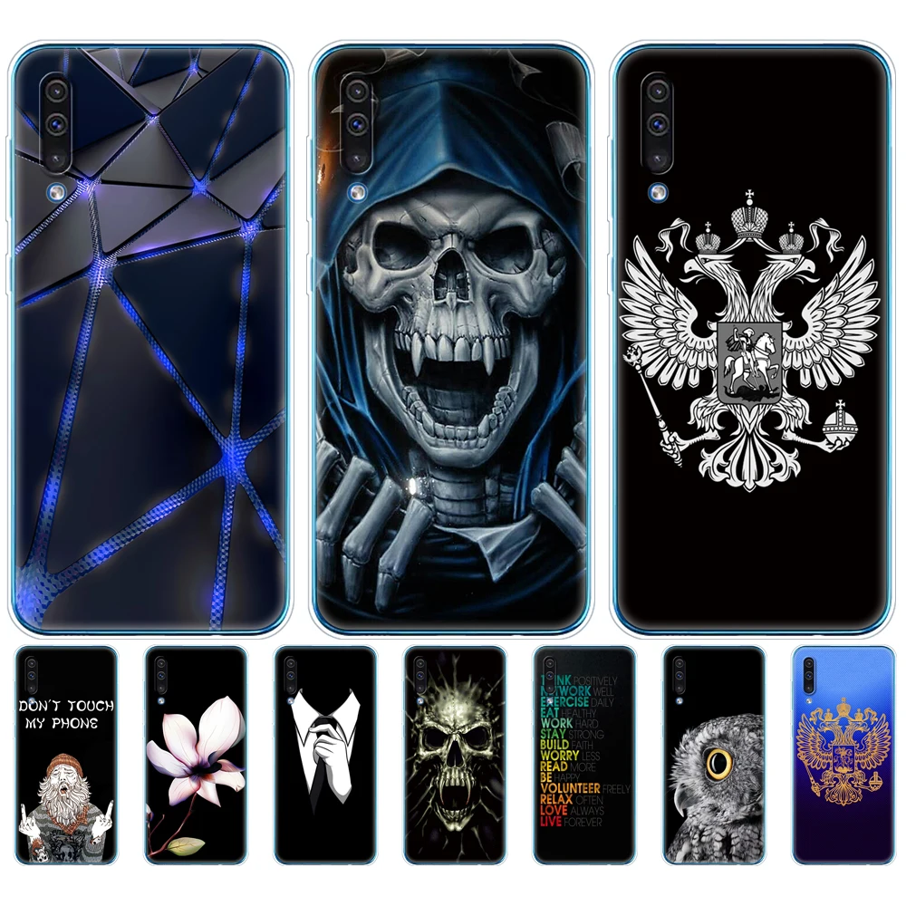 Для Samsung Galaxy A50 чехол силиконовый из мягкой искусственной кожи (термополиуретан)