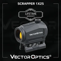 vector optics scrapper 1x25 tactical red dot sight direct bulb 2moa dot size ipx6 waterproof for real firearms airsoft 7 62 9mm