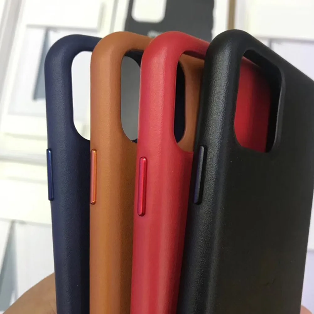 

Suitable For IPhone 12 Pro Max 11 Xs Max Mini 7 8 Plus X Xr Leather Case Simple Style Original Luxury Magnet Phone Case