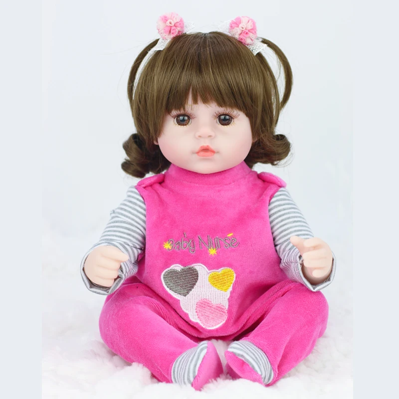 

Bebe Doll Reborn 42cm Simulation Baby Dolls Soft Silicone Reborn Toddler Baby Toys For Girls Child Birthday Christmas Gifts
