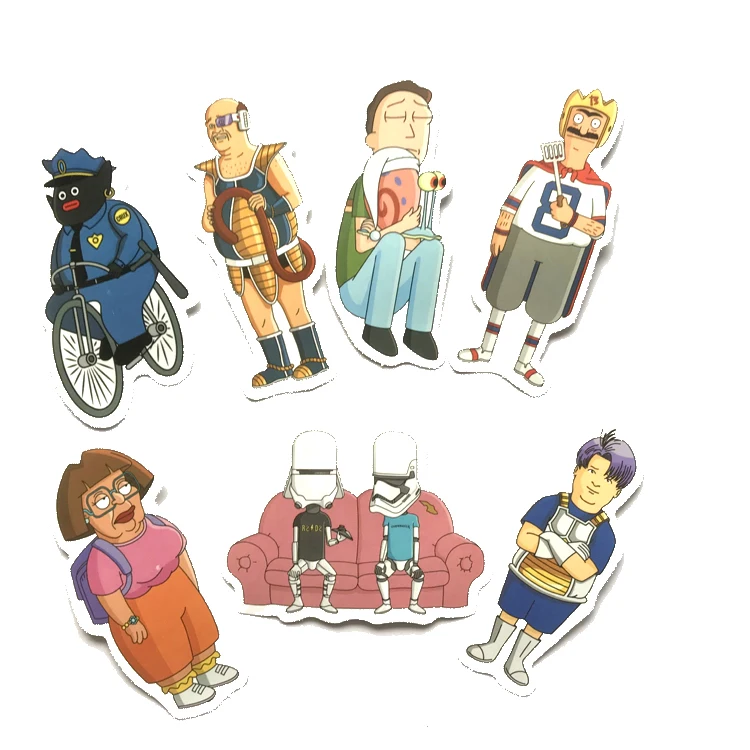 13 шт./партия американские Мультяшные наклейки для аксессуаров мотоцикл