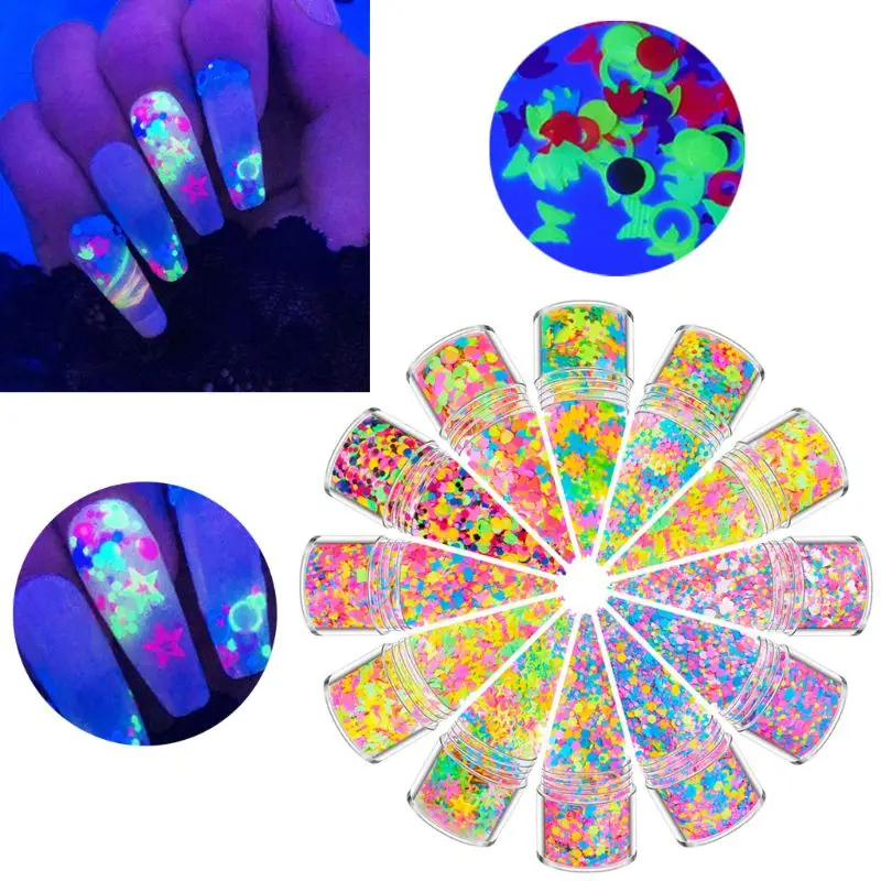 

12 цветов, смешанный голографический макияж, массивный Блестящий декор для лица, тела, глаз, волос, ногтей, эпоксидная смола, фестиваль, масси...