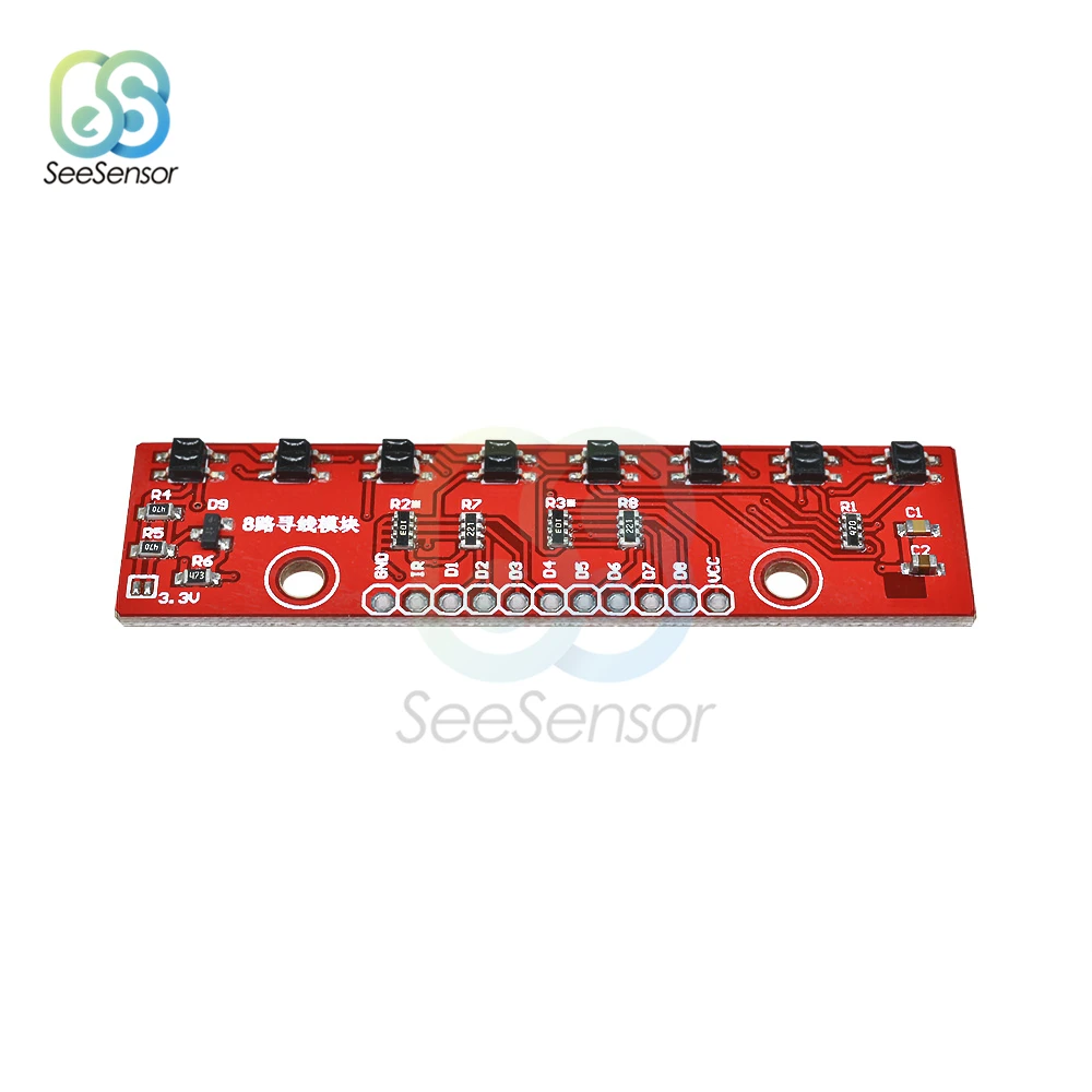 8-канальный ИК-модуль отслеживания инфракрасный модуль датчика обнаружения