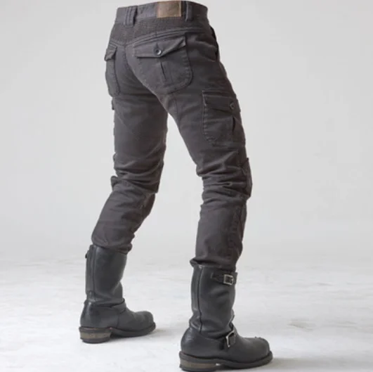 Spring and Autumn Motorcycle Pants Men's Casual Loose Drawstring Outdoor Hiking Sports Off-road with Up | Автомобили и