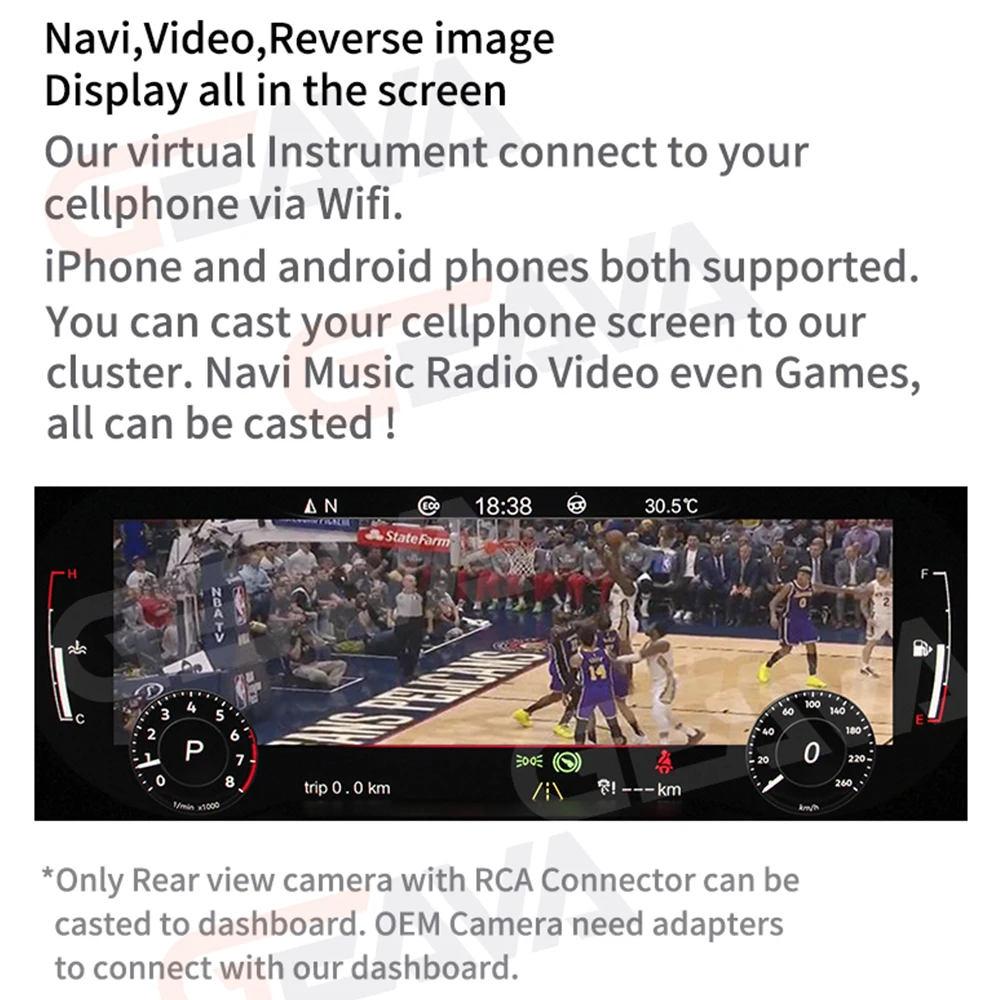 Панель цифровая для приборной панели кластер виртуального инструмента в кабине