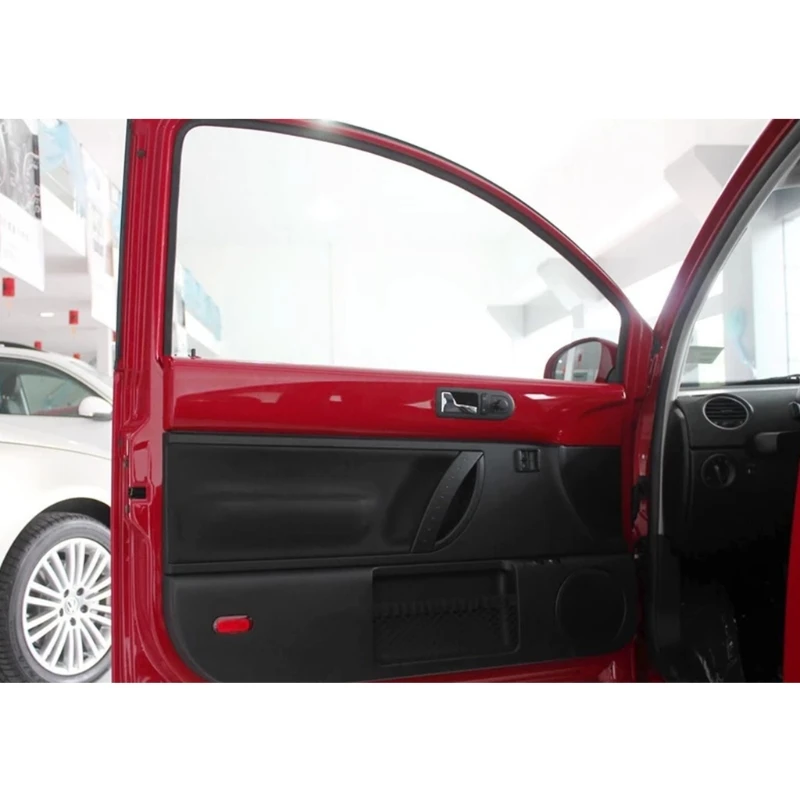 

1 Pair Insert Door Panel Waterproof Armrest Cover Microfiber Leather For V-olkswagen Beetle 1998-2010