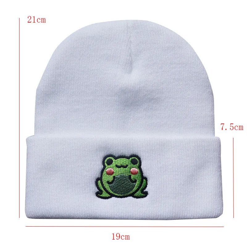 2021 шляпа лягушки облегающие шапки зимняя шапка женская для женщин в стиле хип-хоп