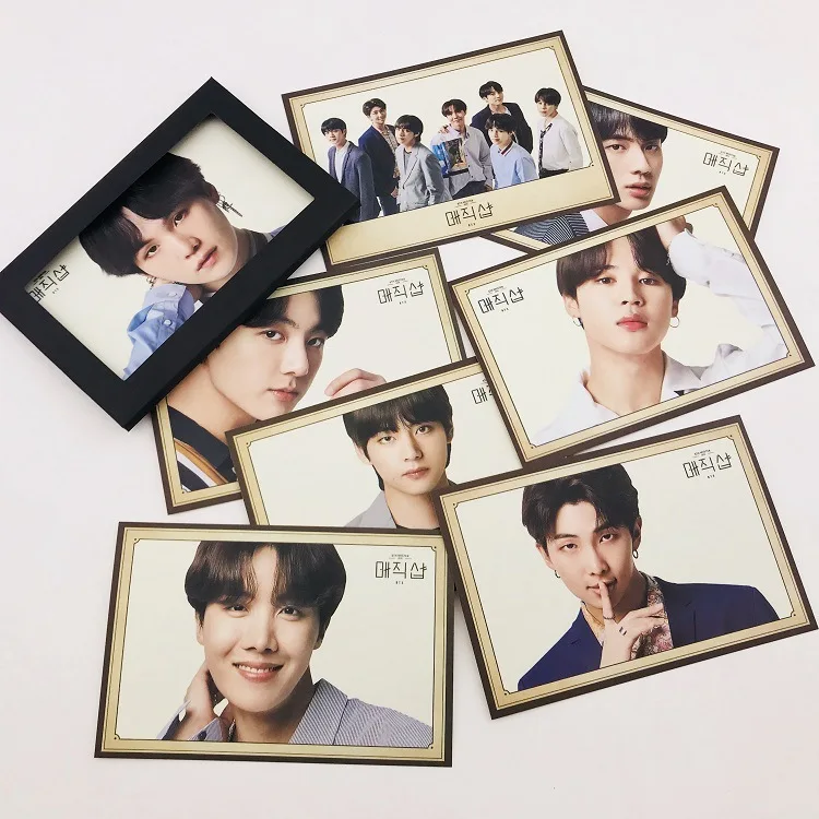 KPOP Bangtan Boys пять концертов маленькие карты фото Фотокарта|Женские толстовки и