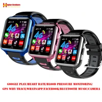 smart 4g gps wi fi trace location adult student wristwatch video call heart rate blood pressure monitor android camera sos watch
