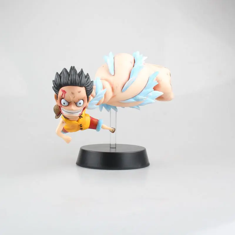 

Anime One Piece The Straw Hat Pirates Monkey D Luffy With Big Hand PVC Action Figure Model Doll Toys Brinquedos 15CM