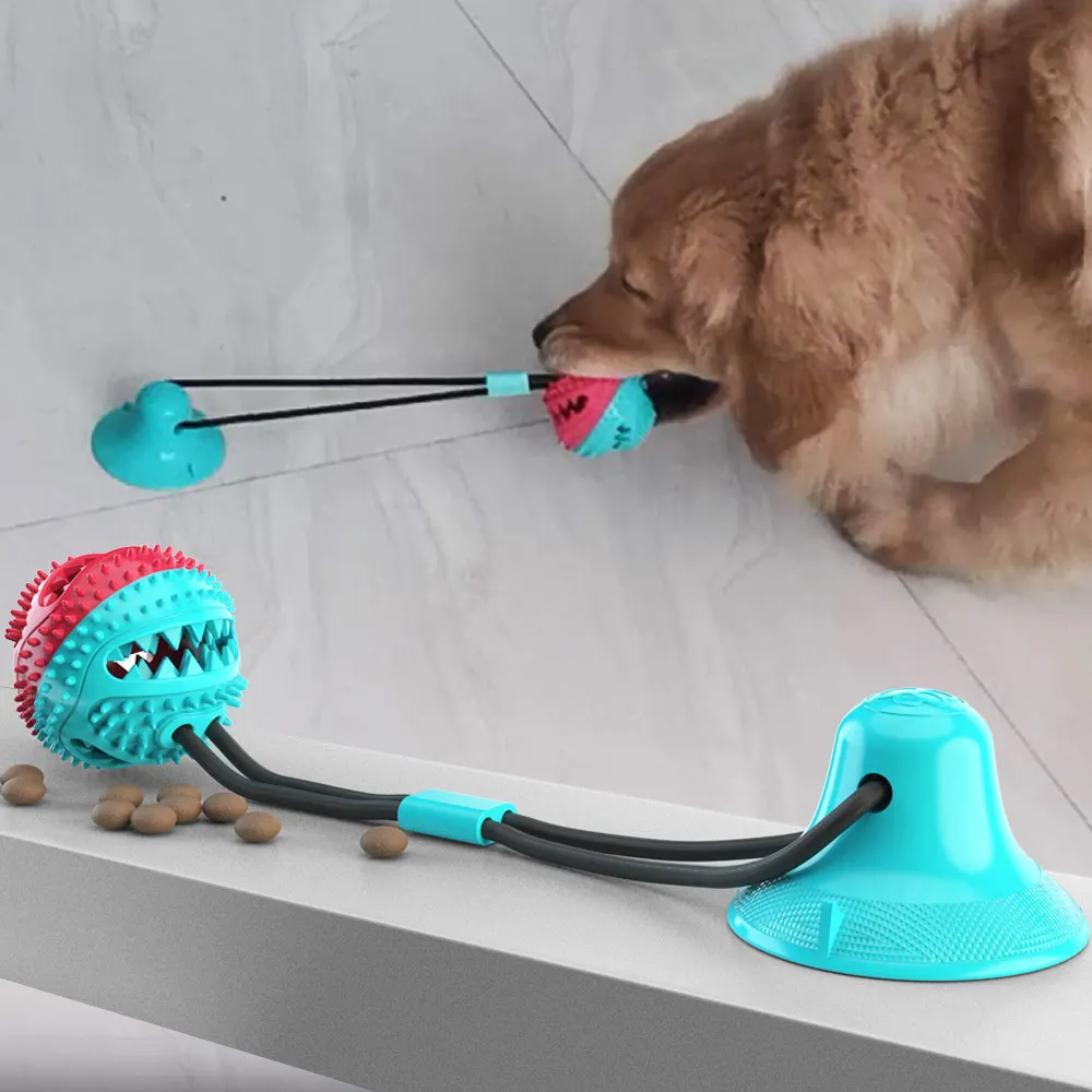 

Dog Toys Pet Supplies Teeth Leaking Device Bite Resistant Ball Sucker Dog Toy
