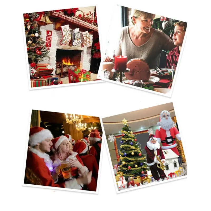 Крышка стула для Стола Санта Клаус Снеговик красный чехол украшение задняя