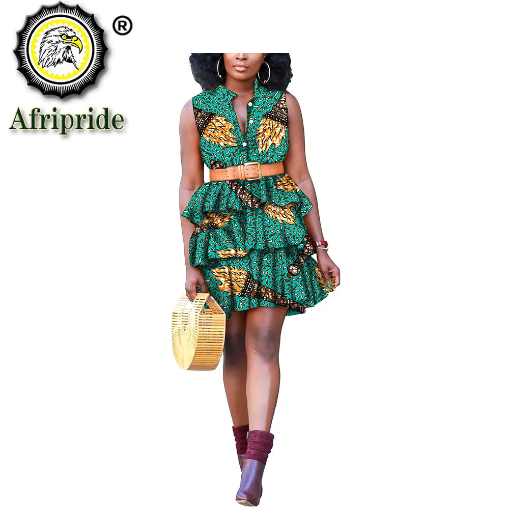 2020 африканские платья для женщин AFRIPRIDE dashiki Чистый хлопок Анкара принт базин