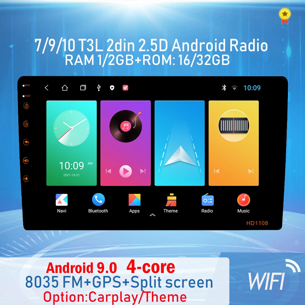 

2din Android Car Radio Multimedia Video Player Carplay T3L Universal Auto Stereo GPS Wifi For VW Nissan Hyundai Kia toyota CR-V