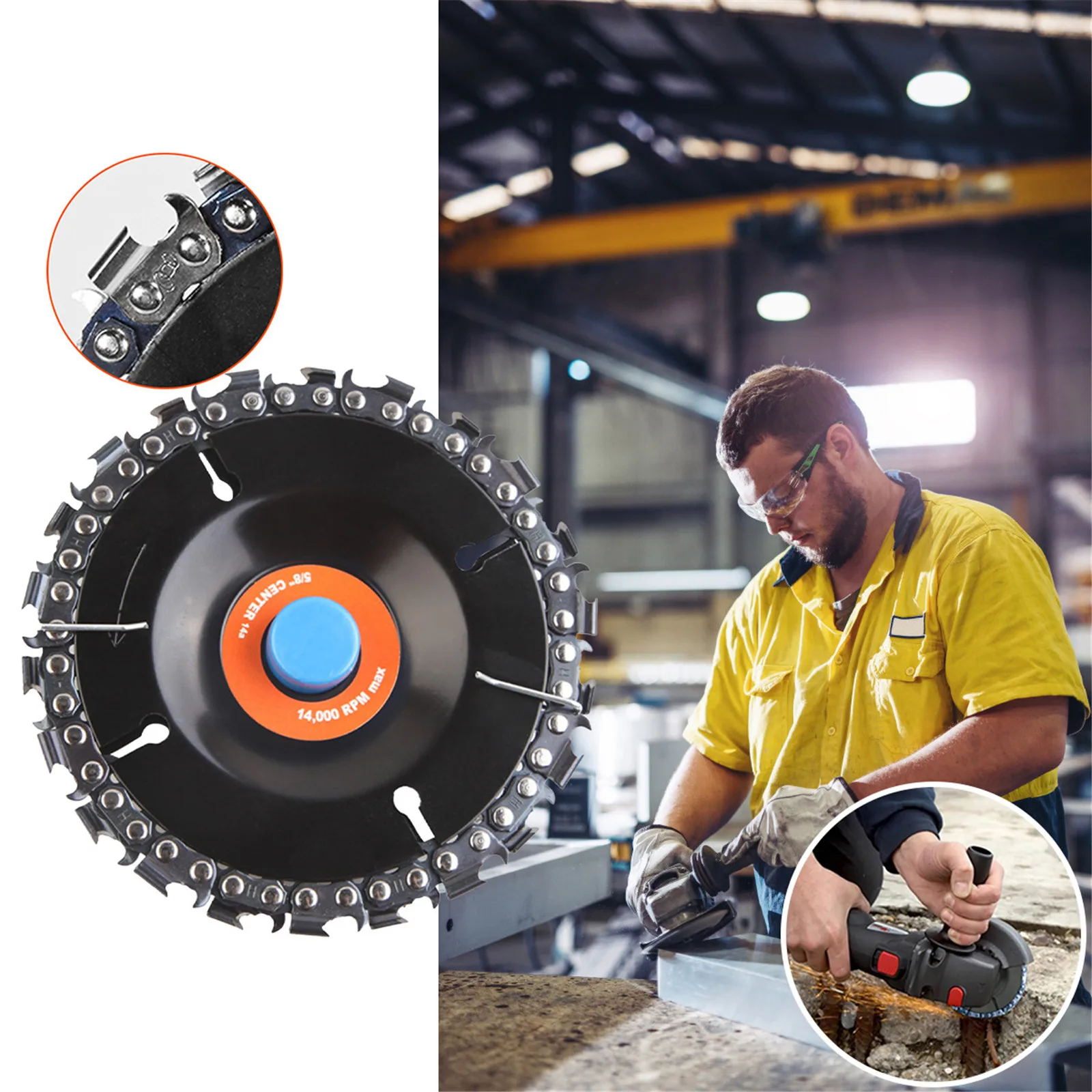 

Диск для резьбы по дереву, 4 дюйма, 100/115 мм, 22 зуба