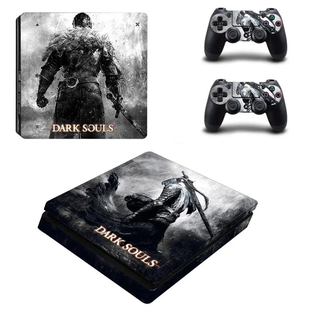 PS4 тонкие наклейки Dark Souls 3 PS 4 Play station виниловые Pegatinas для playstation тонкая консоль и