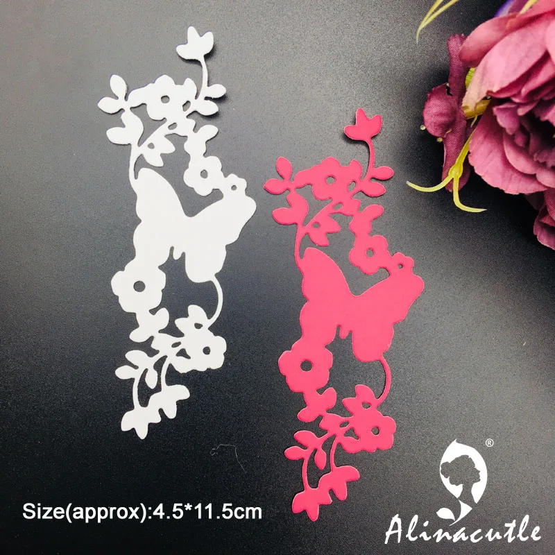 Металлическая высечка пружина Бабочка цветок сделай сам скрапбукинг бумага